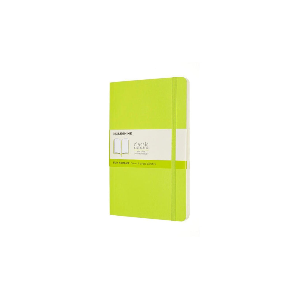 Carnet Classique Large 13X21 - Pages Blanches - Vert Citron