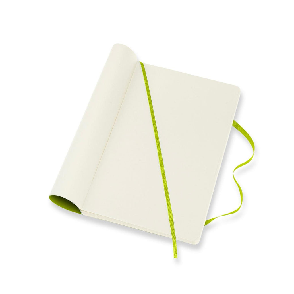Carnet Classique Large 13X21 - Pages Blanches - Vert Citron
