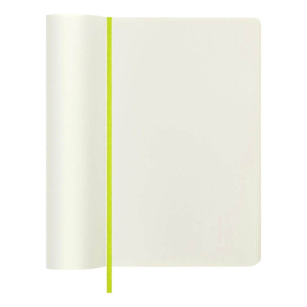 Carnet Classique Large 13X21 - Pages Blanches - Vert Citron