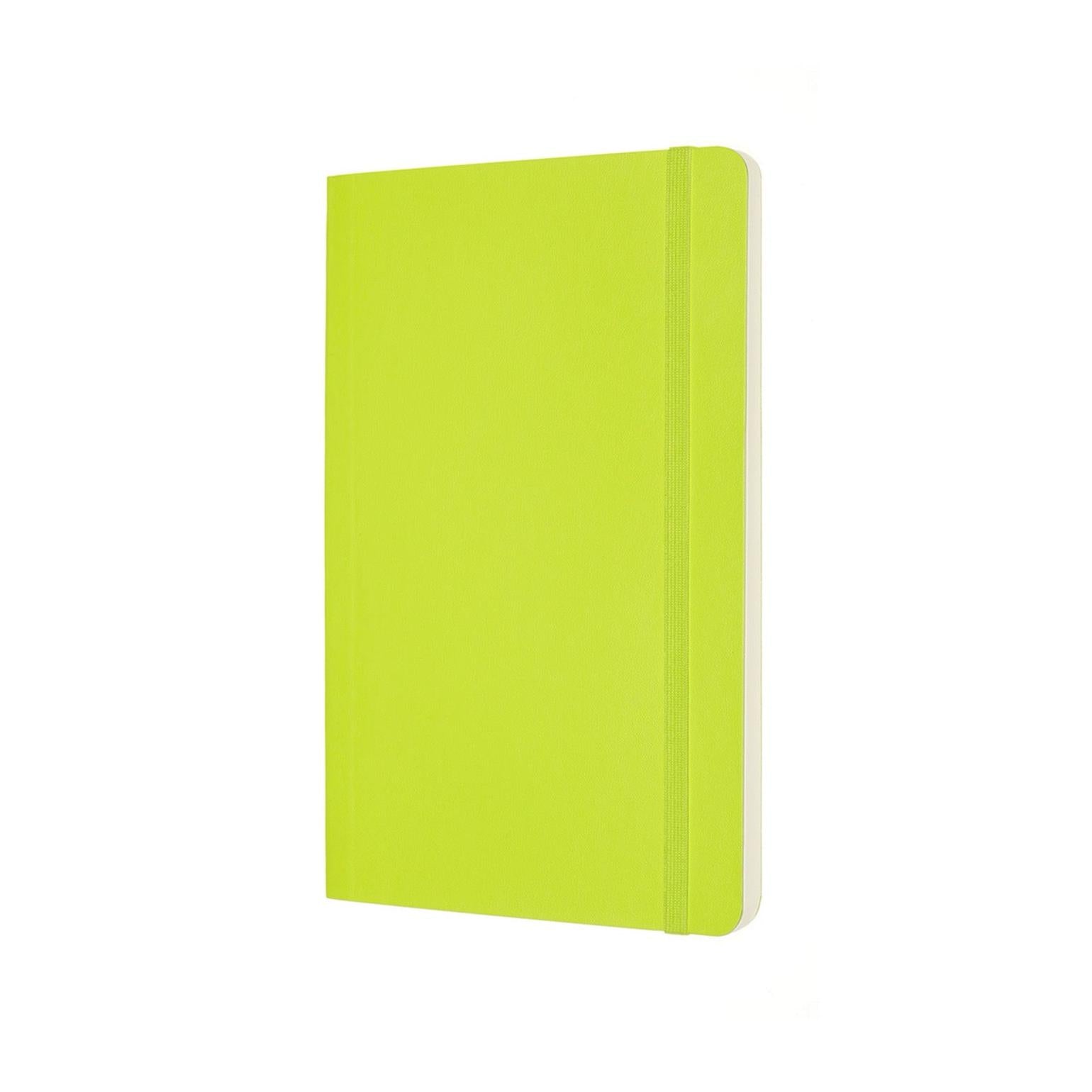 Carnet Classique Large 13X21 - Pages Blanches - Vert Citron