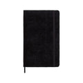 Carnet Textile Large 13X21 - Pages Lignées - Noir