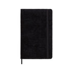 Carnet Textile Large 13X21 - Pages Lignées - Noir