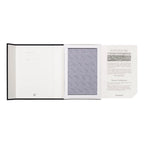 Carnet Textile Large 13X21 - Pages Lignées - Noir