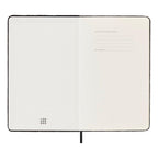 Carnet Textile Large 13X21 - Pages Lignées - Noir