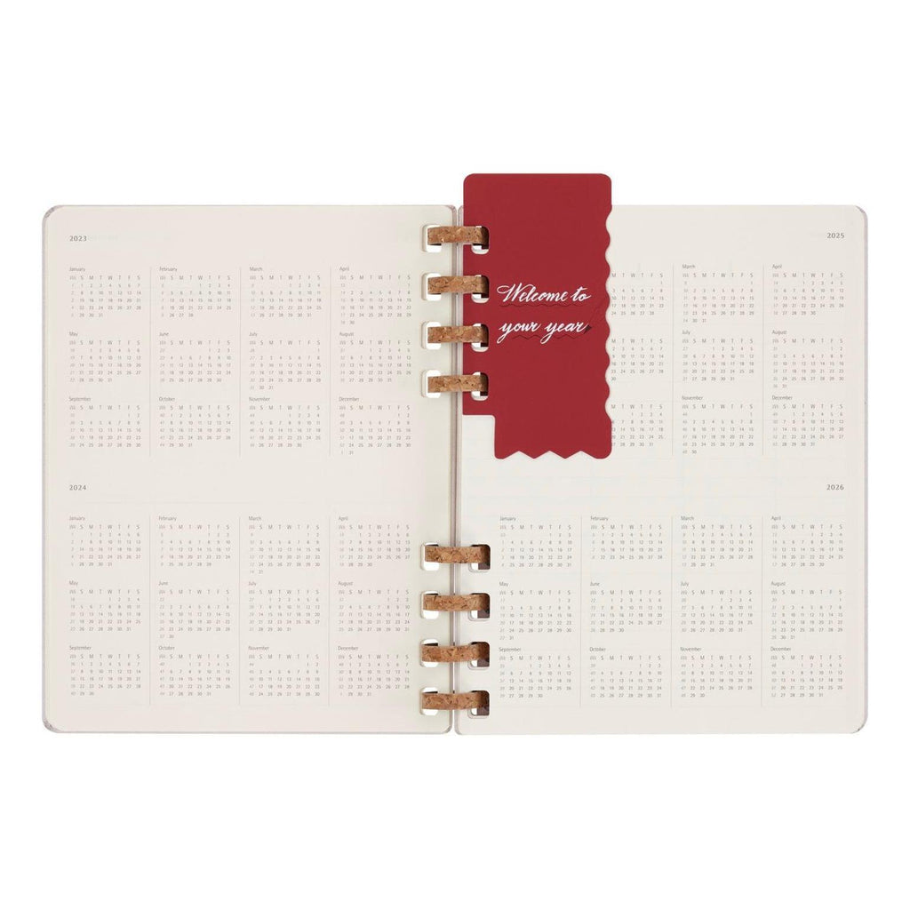 Spiral Undated Diary Xl 20.4X25.2 - Undated - Grape Purple