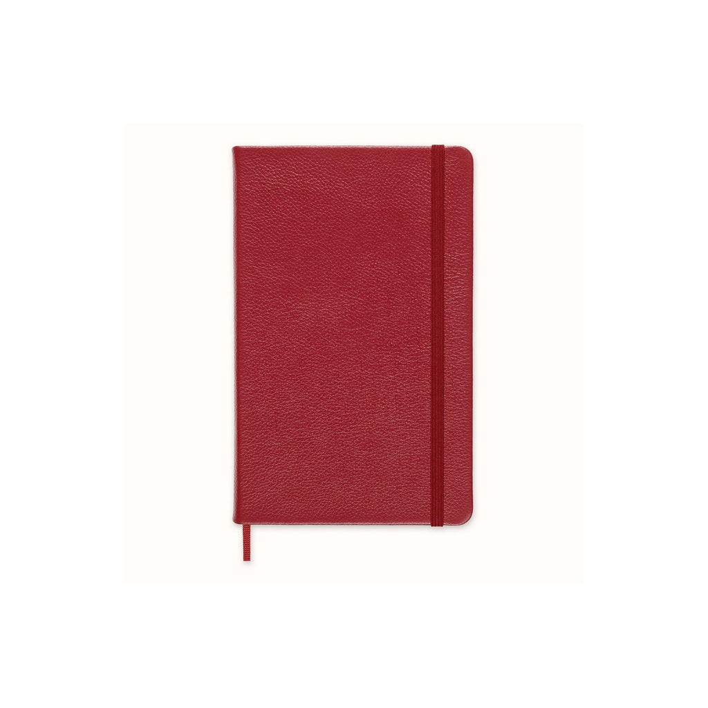 Carnet Textile Large 13X21 - Pages Lignées - Rouge Bordeaux