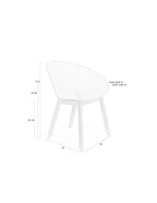 Void - Lot De 2 Fauteuils De Salle À Manger - Plastique polypropylène - Chêne Noir