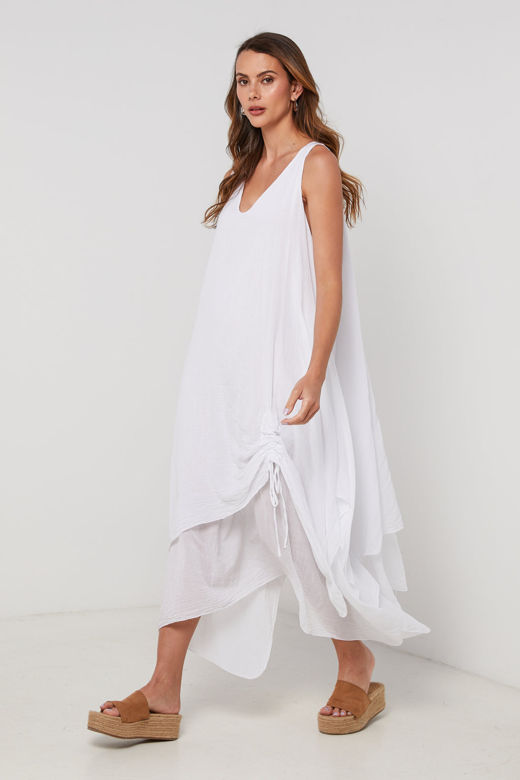 Vestido - Blanco - Mujer