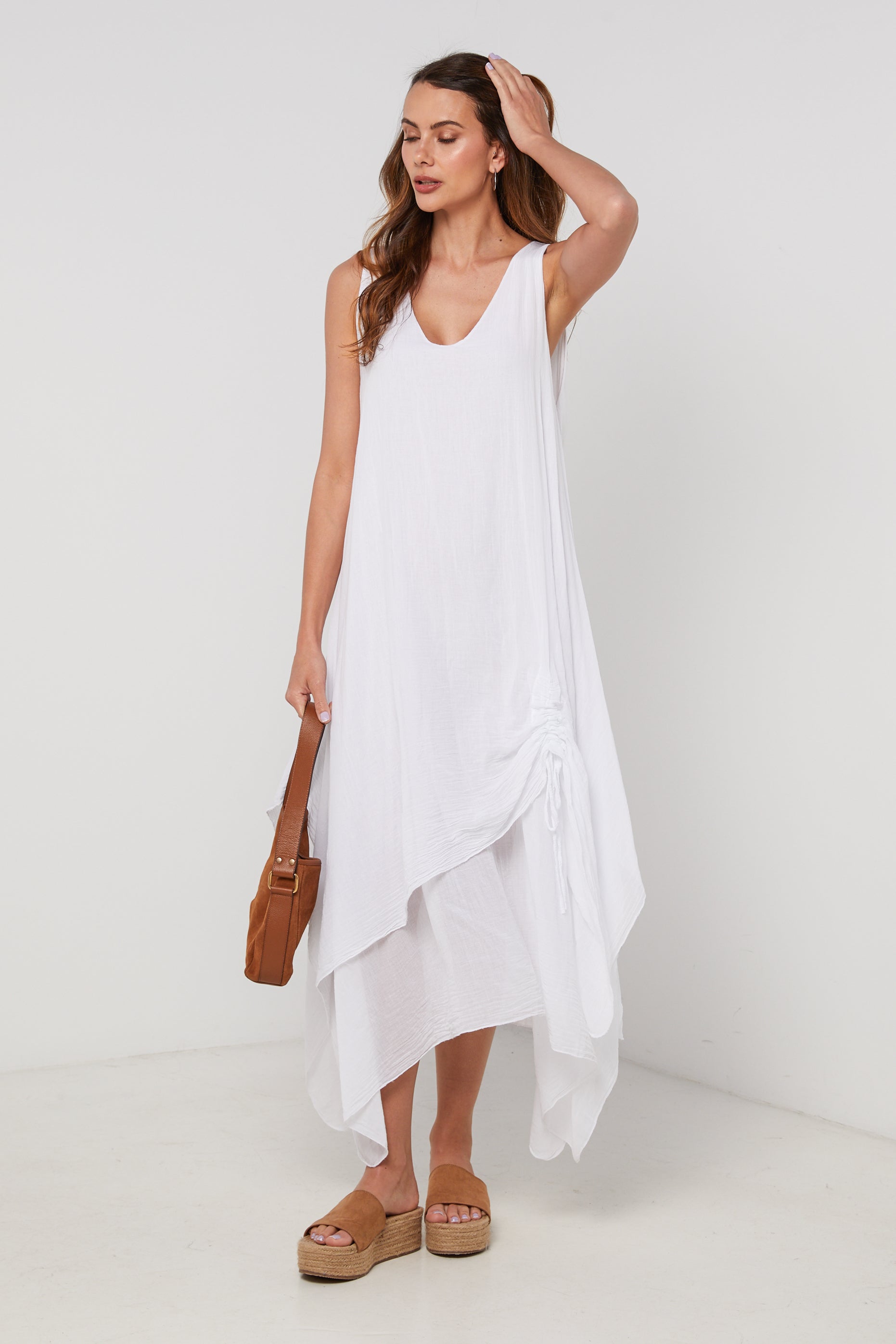 Vestido - Blanco - Mujer
