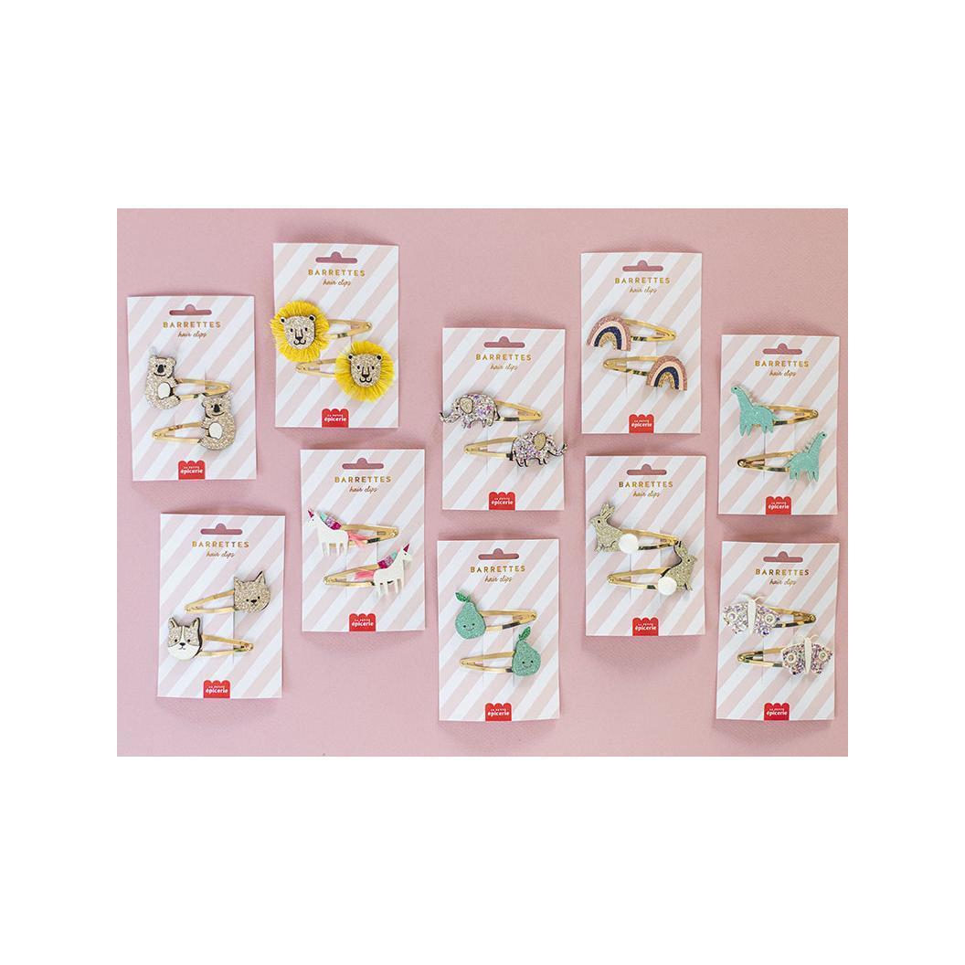 Hair Barrettes - Rabbits