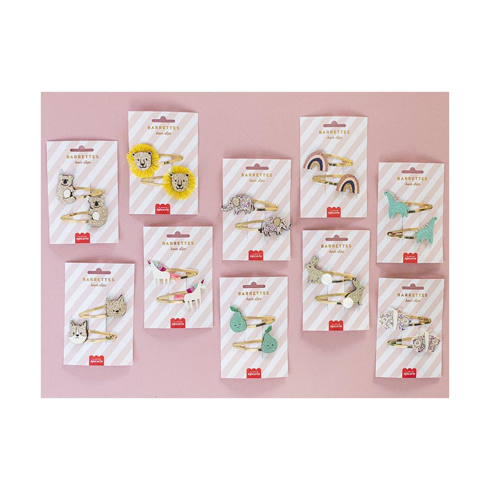 Hair Barrettes - Lions
