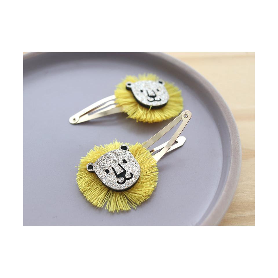Hair Barrettes - Lions