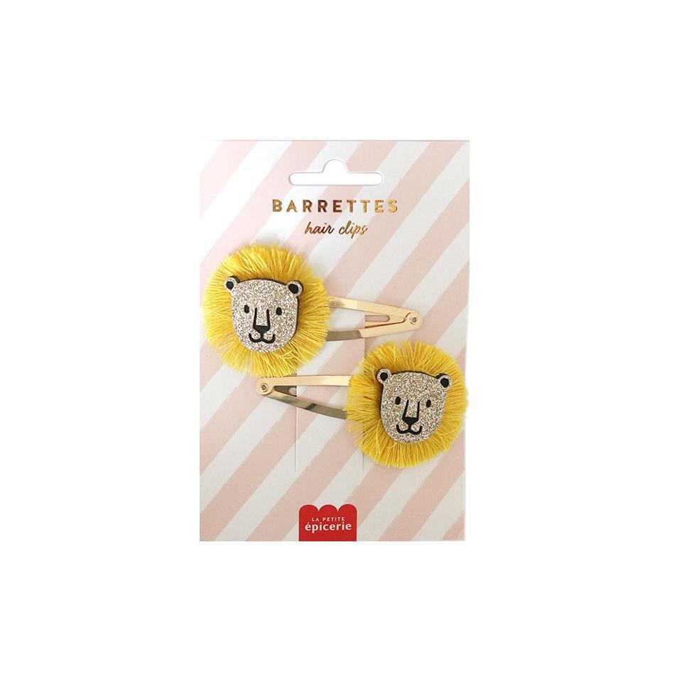 Hair Barrettes - Lions
