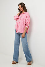 Pink/White Shirt - Women