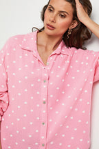 Pink/White Shirt - Women