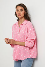 Pink/White Shirt - Women
