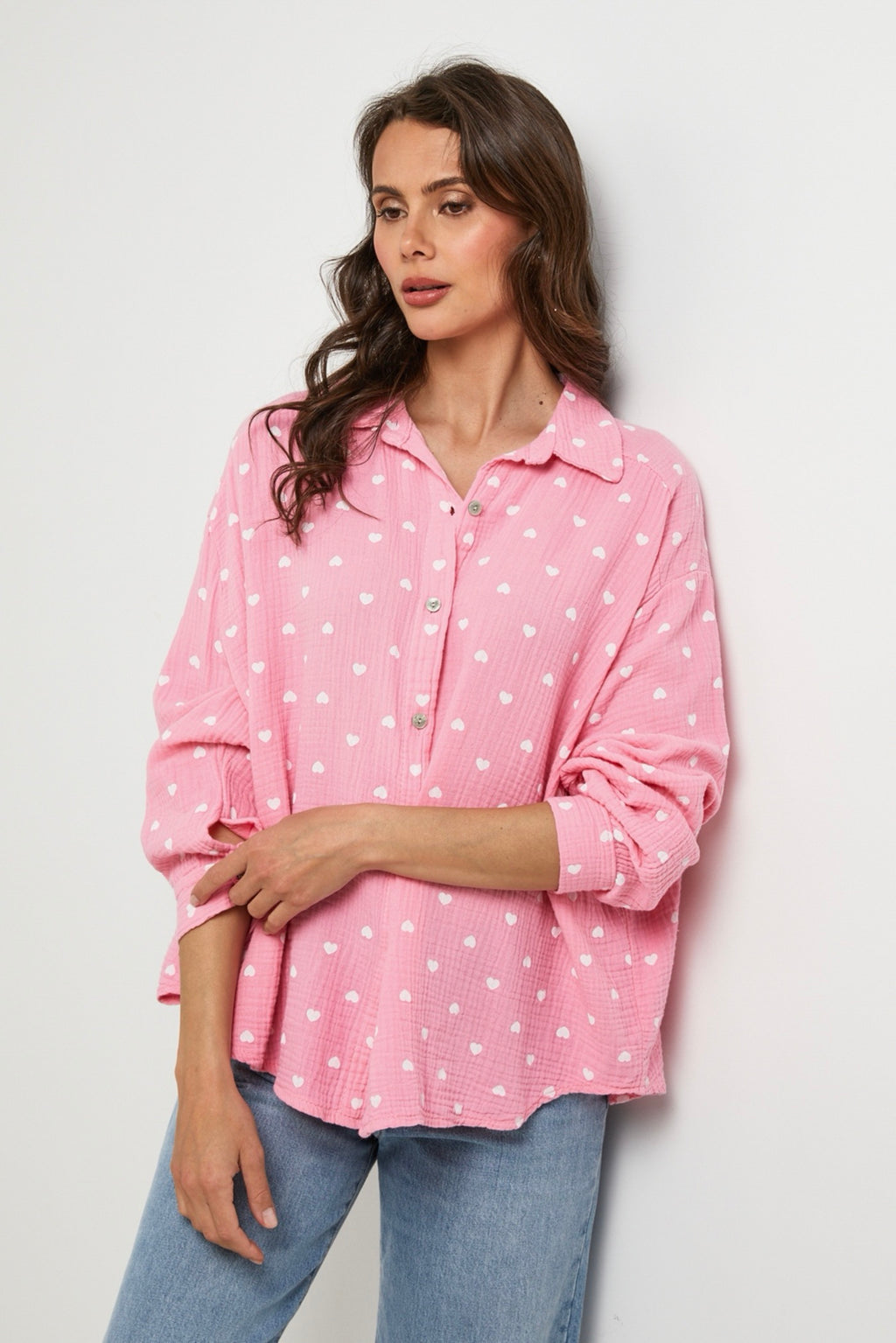 Pink/White Shirt - Women