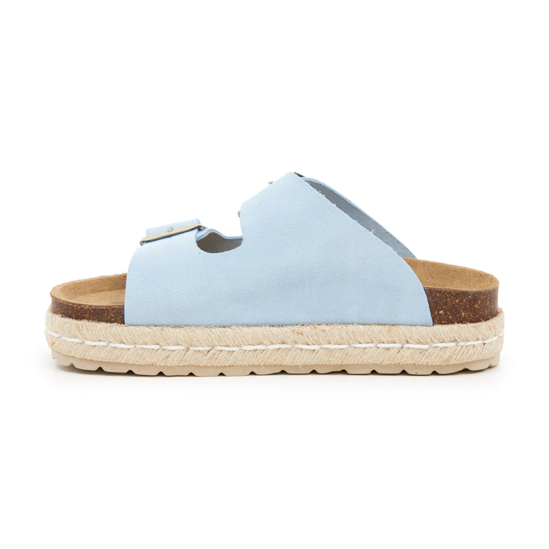Blue Platform Sandals - Women