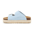 Blue Platform Sandals - Women