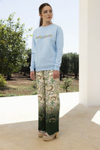 The Tie And Dye Paisley Print Tracy Trousers