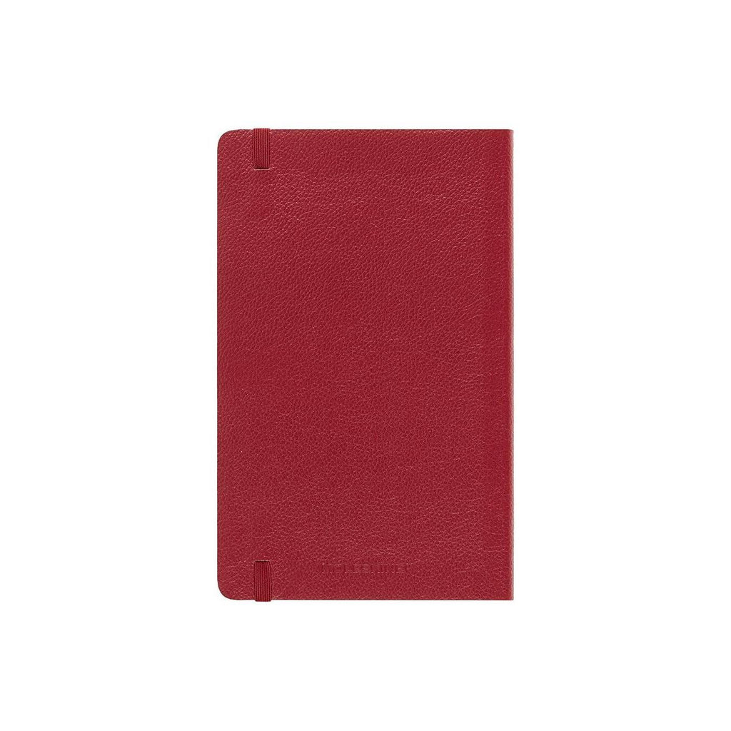Carnet Textile Large 13X21 - Pages Lignées - Rouge Bordeaux