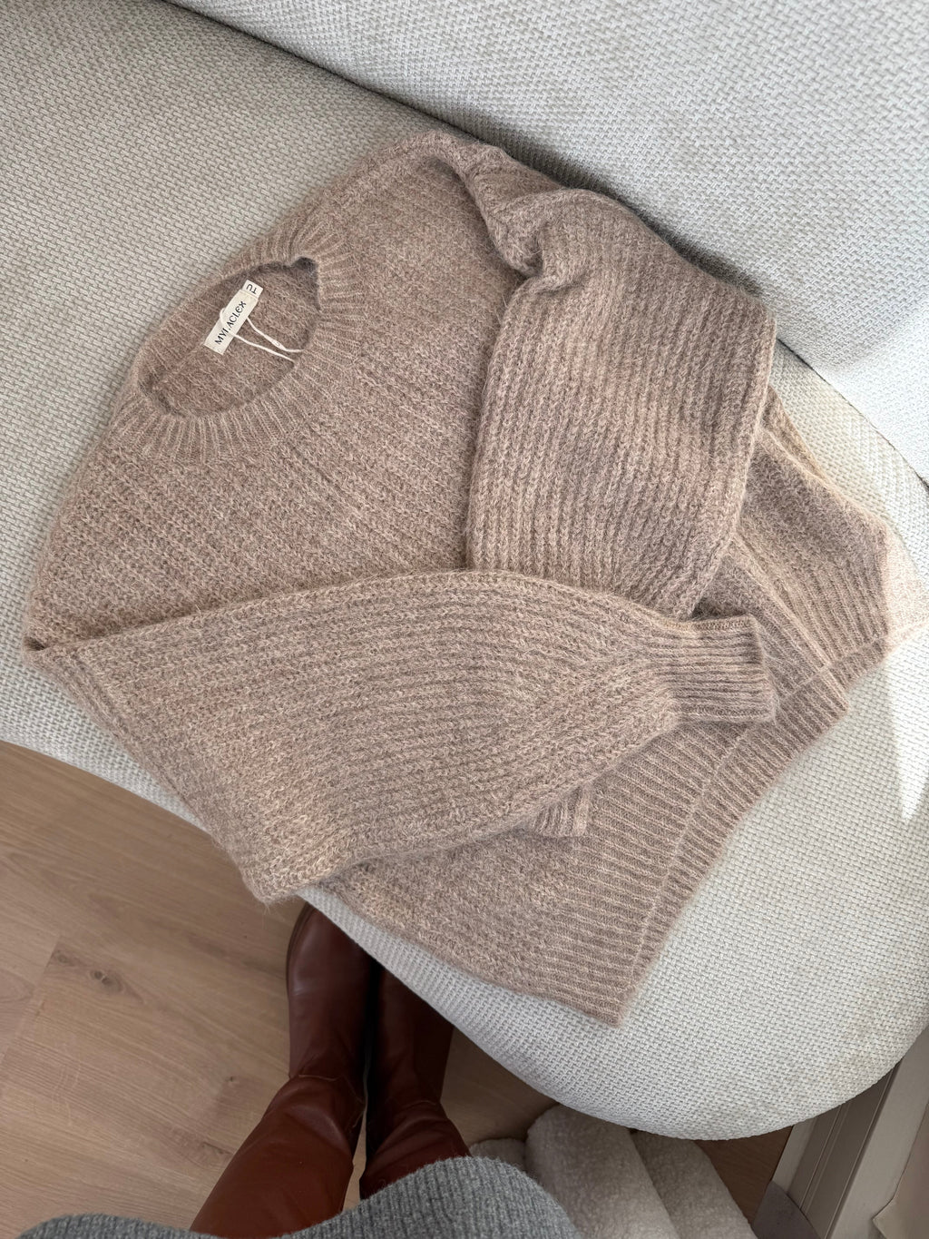 Jersey de punto jade topo