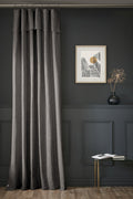 Slub Sixtine - Adjustable Curtain + Rings - Cotton - Slate