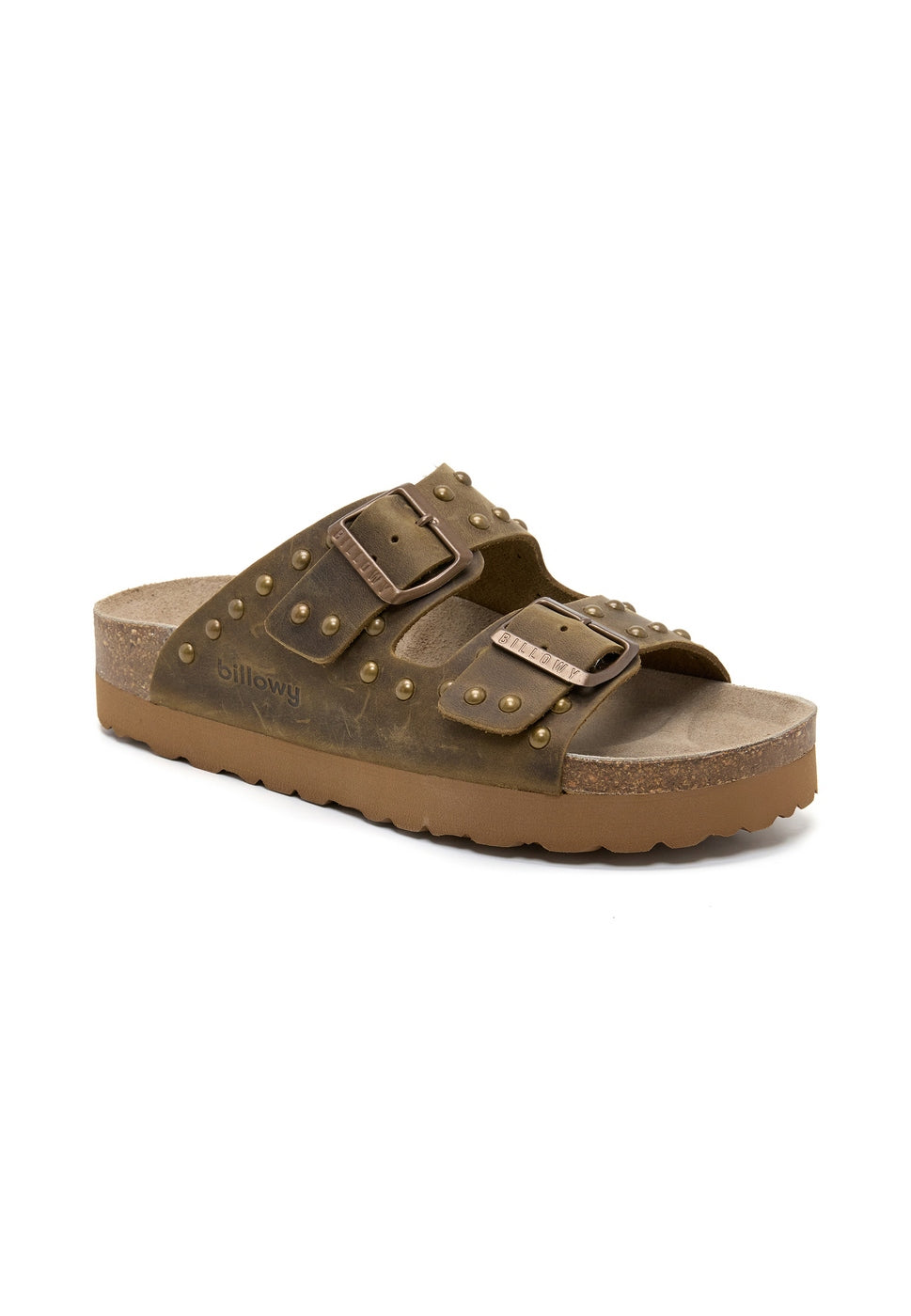 Sandalias caqui - Mujer