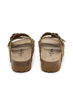 Sandalias caqui - Mujer