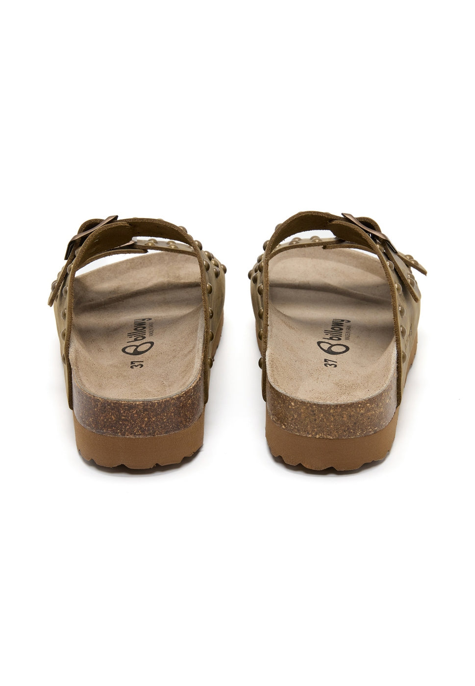 Sandalias caqui - Mujer