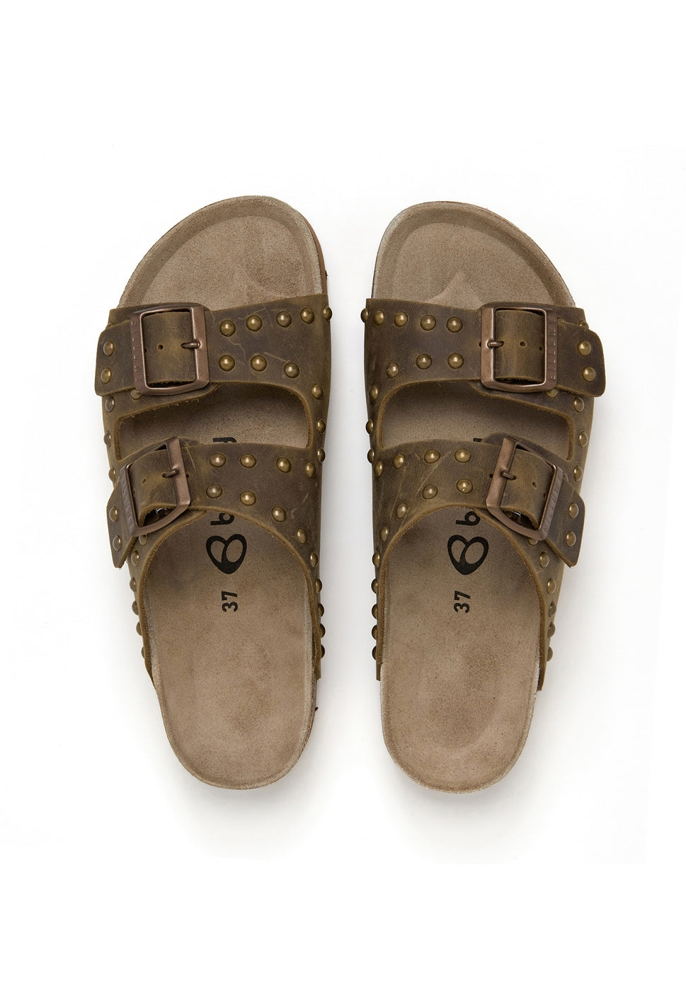 Sandalias caqui - Mujer
