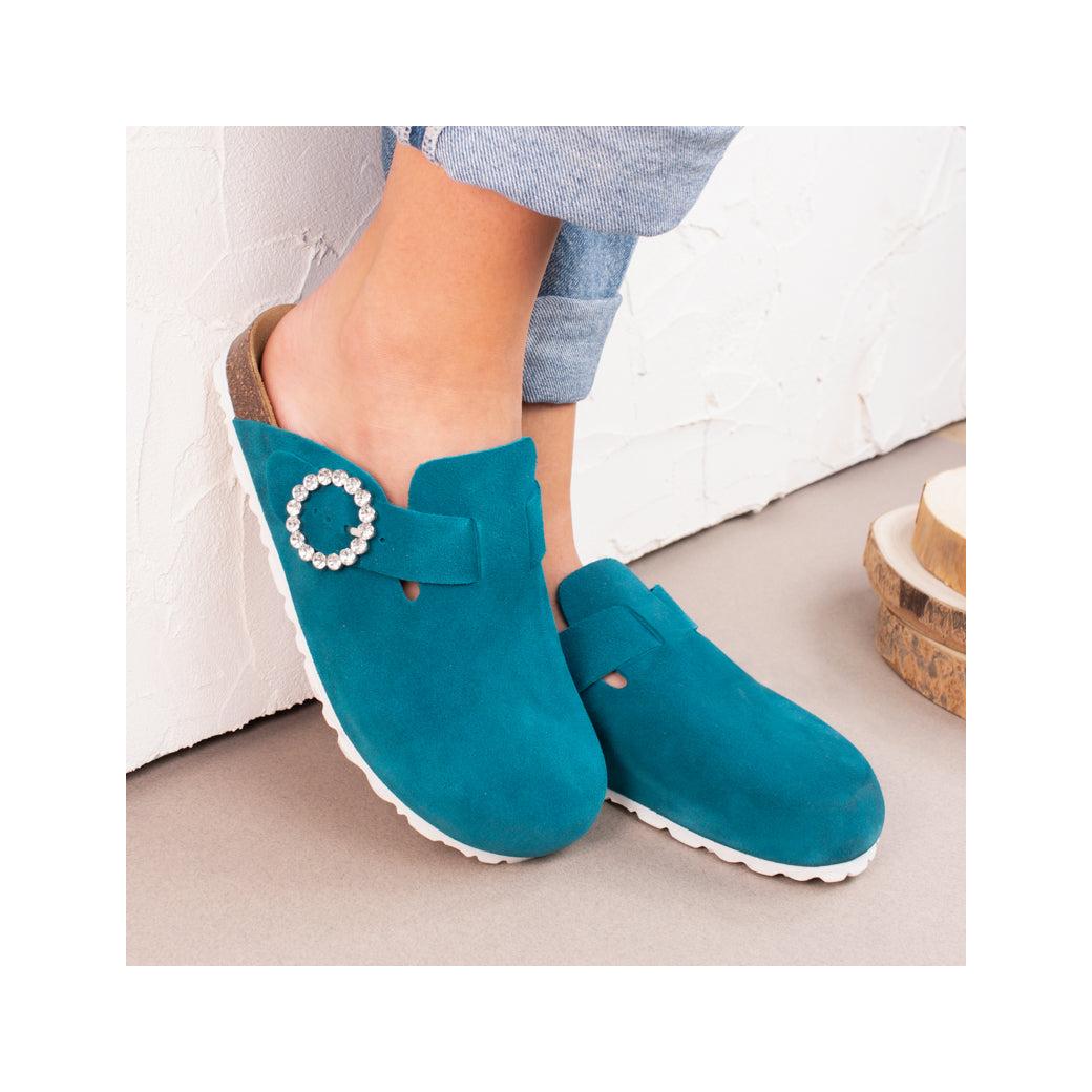 Zuecos Azules - Mujer