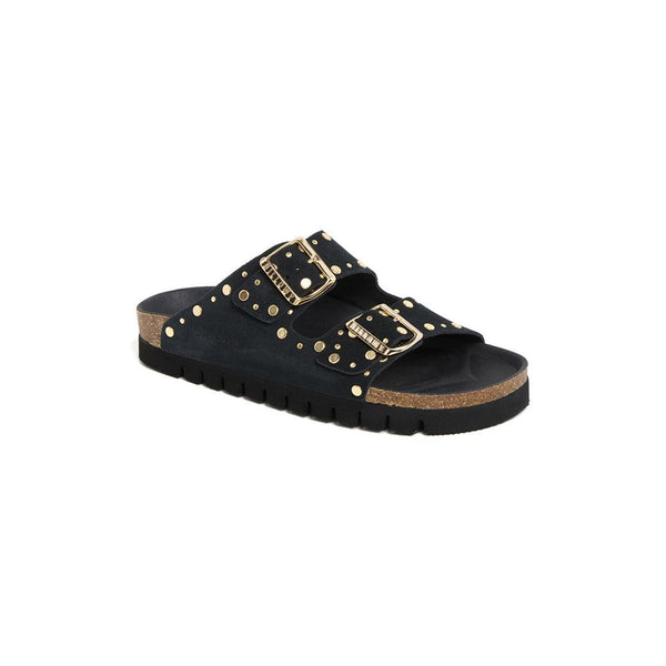 Black Platform Sandals - Women