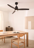 Wind Stylance - Ventilateur De Plafond 40W Silencieux 100% Bois - Noir