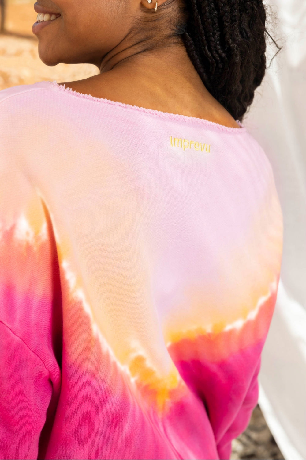 Sudadera rosa Paolo Tie And Dye