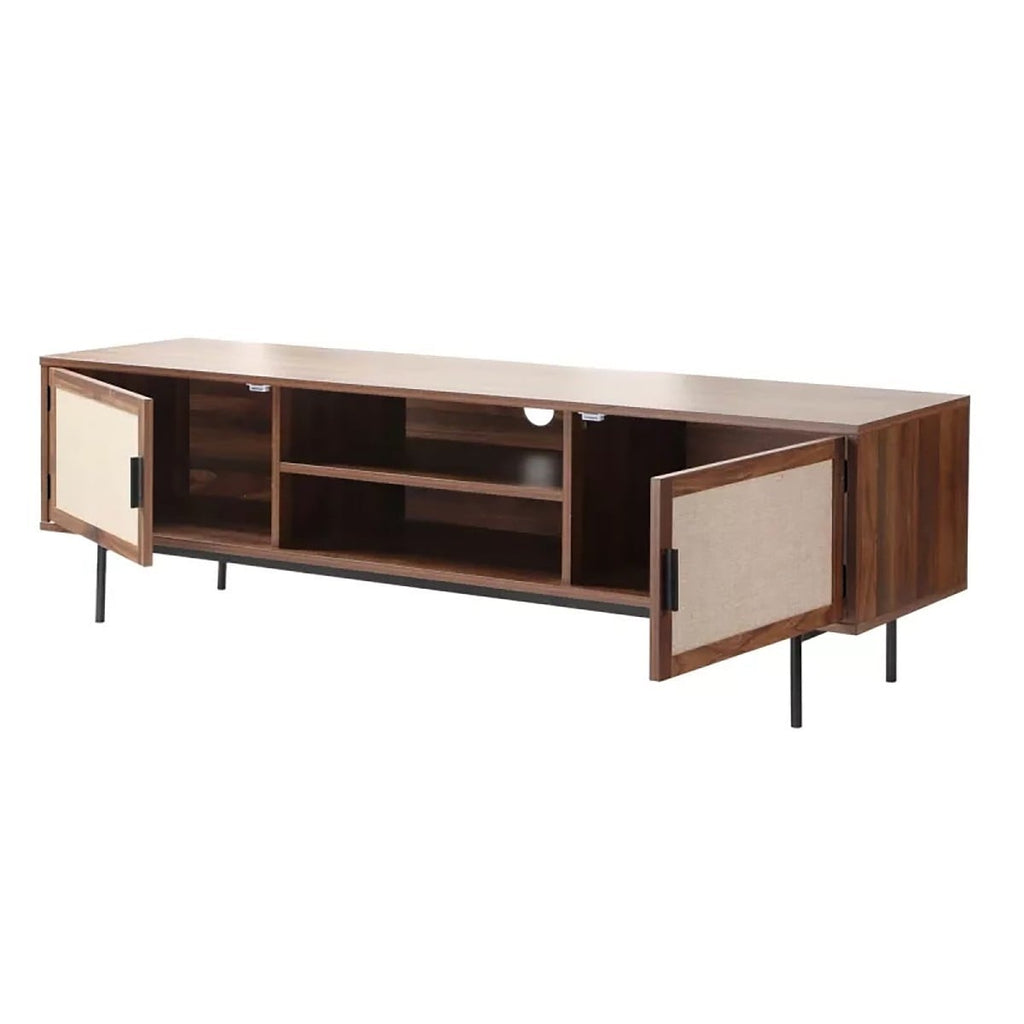 Jetson - TV Unit - Fabric & Walnut