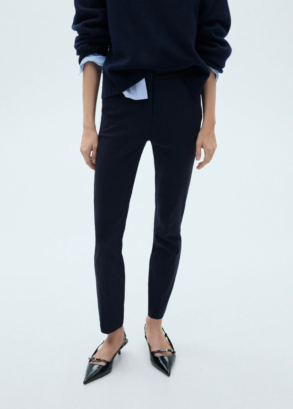 Pantalon Skinny Crop - Dark Navy