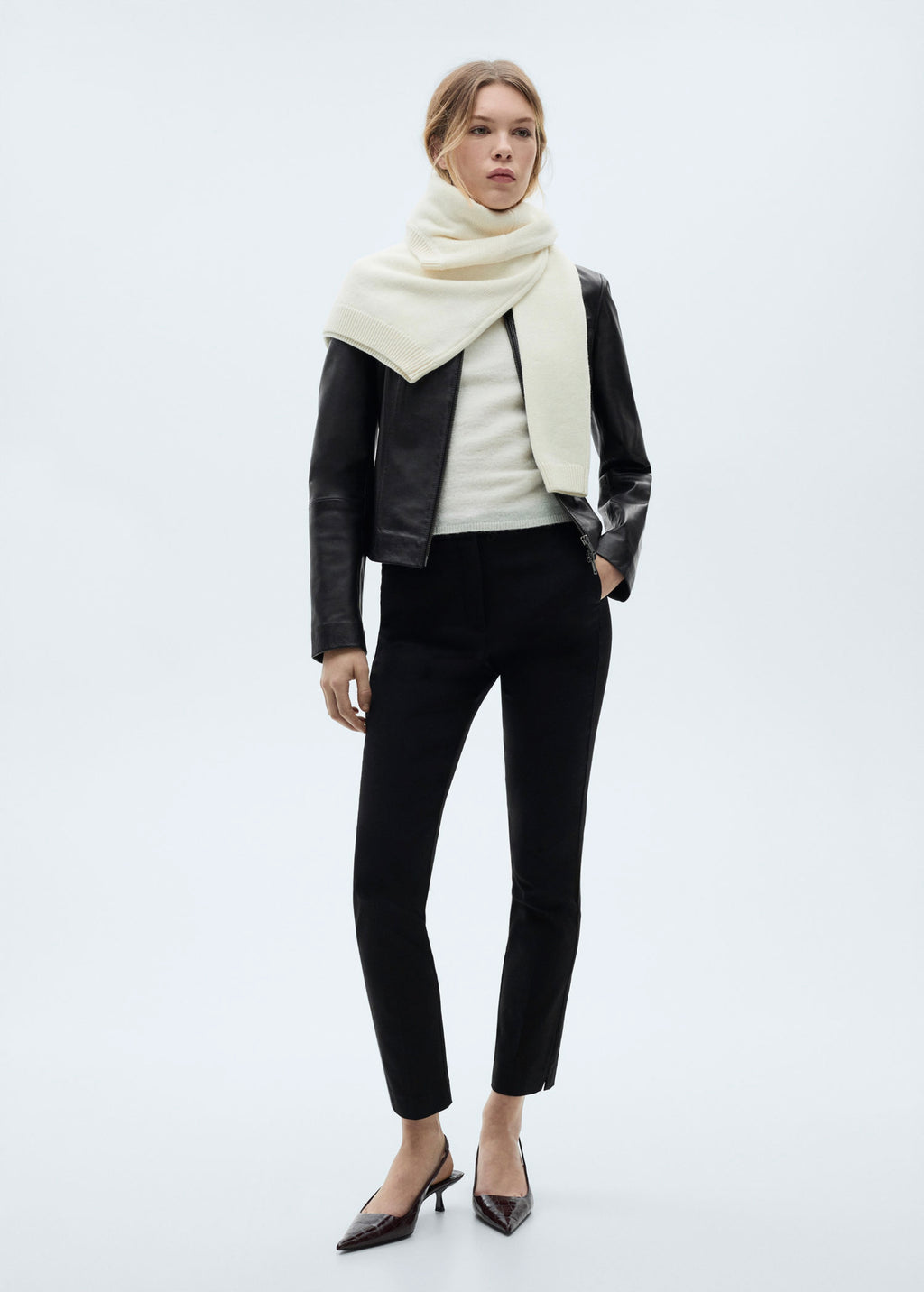 Pantalon Skinny Crop - Black