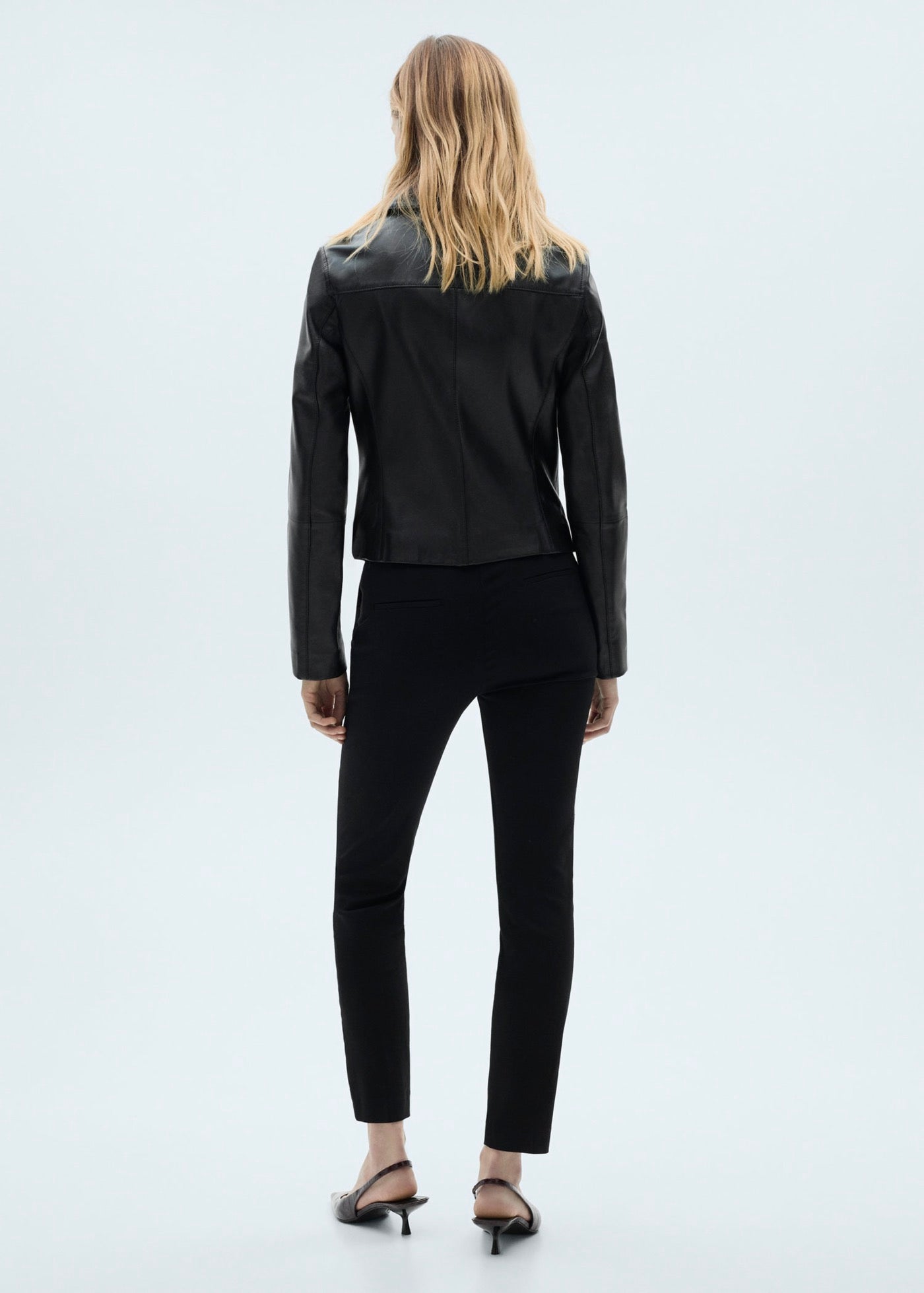 Pantalon Skinny Crop - Black