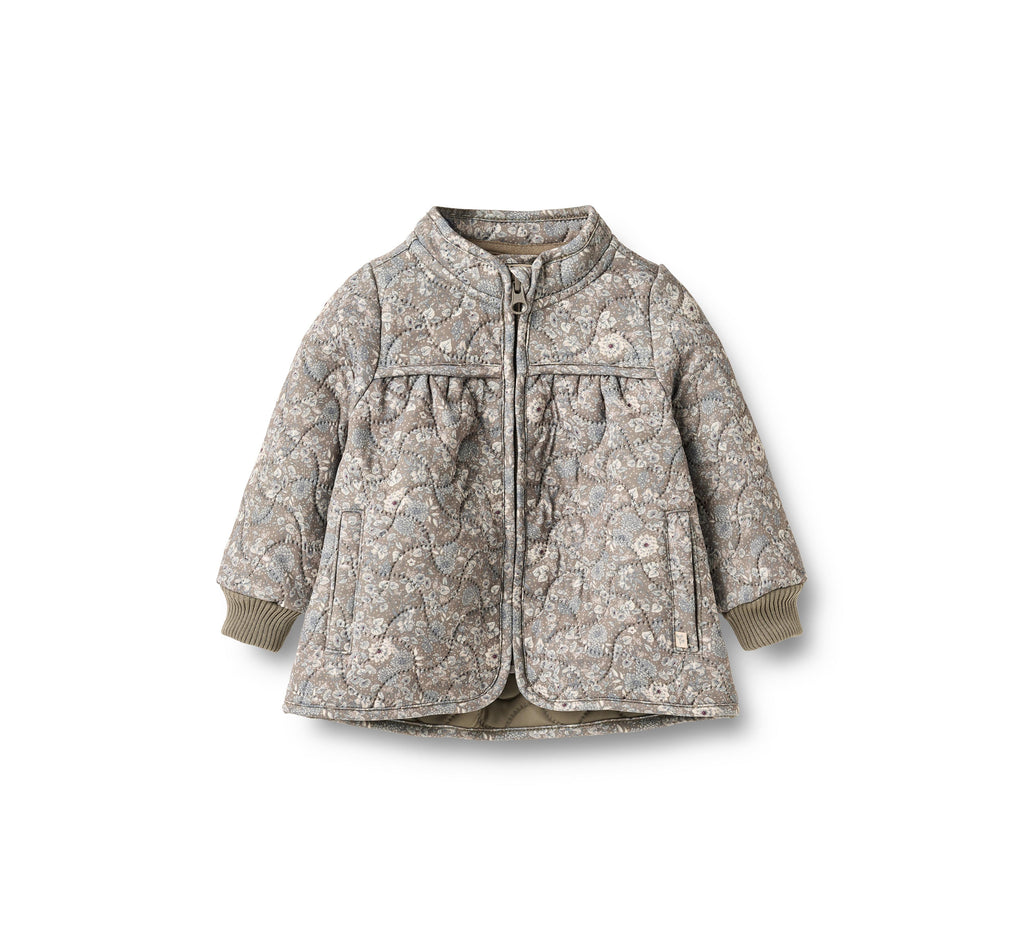 Thermojacke Thilde - Grey Stone Flowers