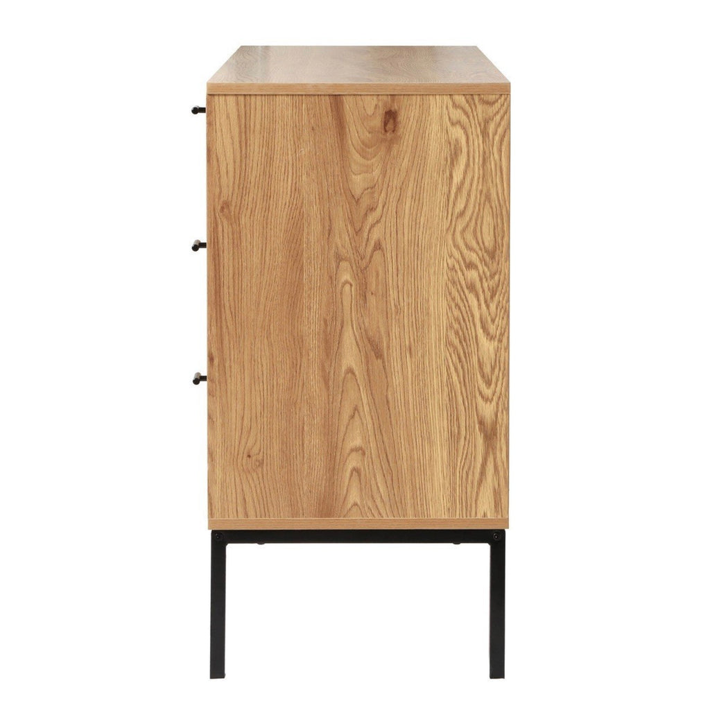Jaya - Buffet 3 Tiroirs / 2 Portes - Rotin