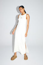 The Long Clara Terry Dress Off White Made In Portugal