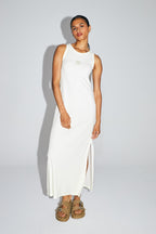 The Long Clara Terry Dress Off White Made In Portugal