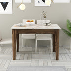 Kiev 506 Kitchen Table - Walnut / White