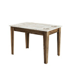 Kiev 506 Kitchen Table - Walnut / White