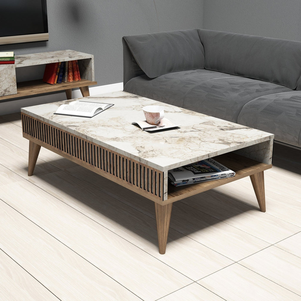 Coffee Tables Milan - Walnut / White