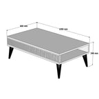 Coffee Tables Milan - Walnut / White