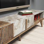 TV Units Milan - Walnut / White