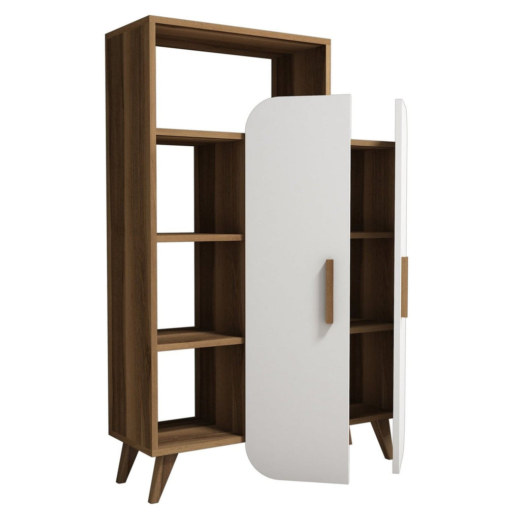 Bookcases Form - Walnut / White