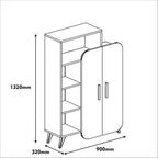 Bookcases Form - Walnut / White